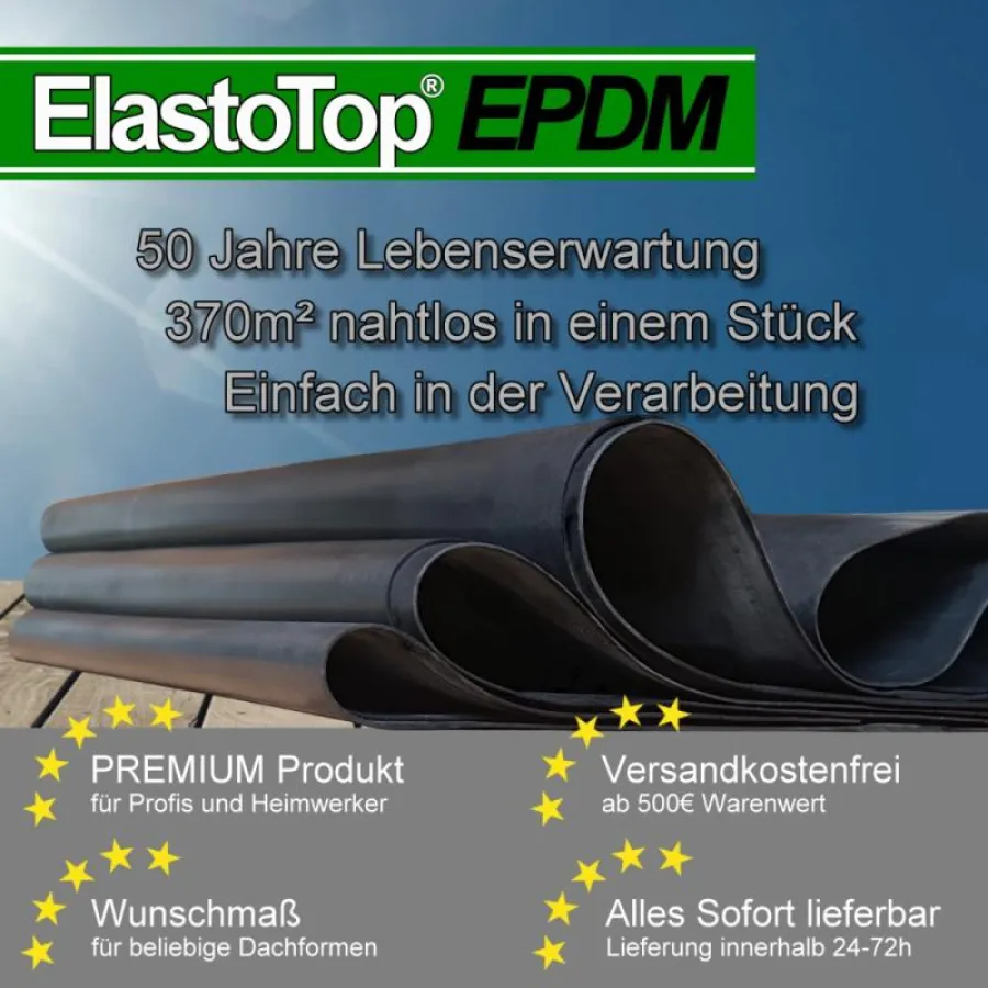 Perfekte, langlebige Dachabdichtung mit ElastoTop EPDM