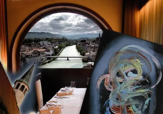 Bild: Symbiose aus Kunst und Kulinarik - Ausstellung *falcoheaven4healing* im Tabor Turm in Steyr