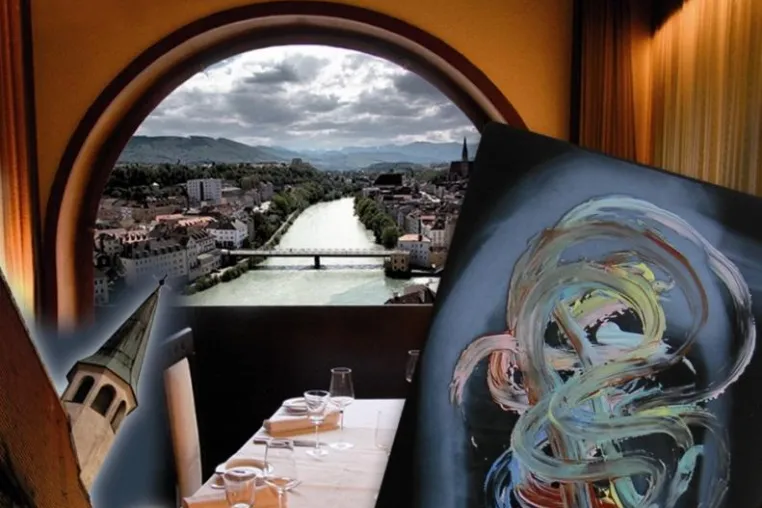 Bild: Symbiose aus Kunst und Kulinarik - Ausstellung *falcoheaven4healing* im Tabor Turm in Steyr