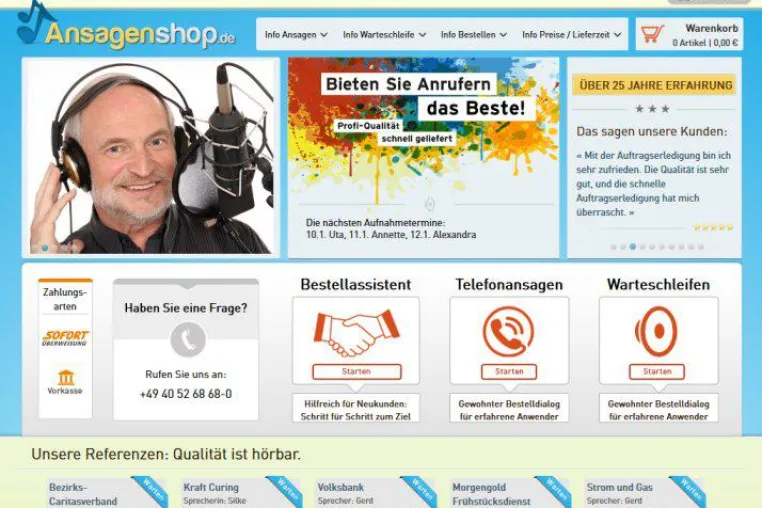 Bild: Jetzt mehr Komfort für Wiederverkäufer: Telefonansagen online bestellen