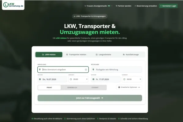 Die Plattform für einfache, transparente und digitale Nutzfahrzeugmobilität Bild: Die Plattform für einfache, transparente und digitale Nutzfahrzeugmobilität
