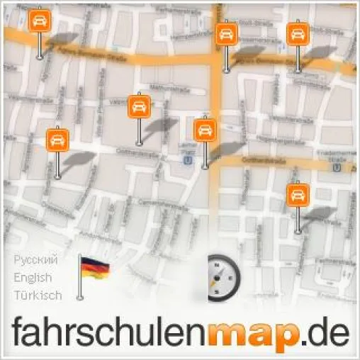 Bild: FahrschulenMap.de - neuer kostenloser Fahrschulen Katalog im Internet