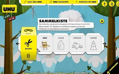 Netzbewegung realisiert den UHU Kids-Club - eine Welt zum Spielen & Basteln Bild: Netzbewegung realisiert den UHU Kids-Club - eine Welt zum Spielen & Basteln