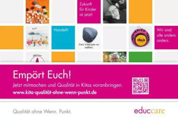 Bild: Webseite www.kita-qualität-ohne-wenn-punkt.de geht online
