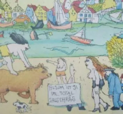 Bild: Janosch kommt nach Husum – total sauschräg