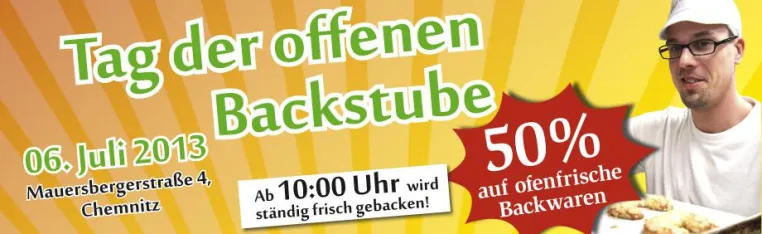 Die Sächsische Großbäckerei Union GmbH „Emil Reimann“ lädt ein zum Tag der offenen Backstube Bild: Die Sächsische Großbäckerei Union GmbH „Emil Reimann“ lädt ein zum Tag der offenen Backstube