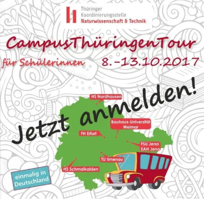 Bild: CampusThüringenTour – Sieben Hochschulen auf einen Streich