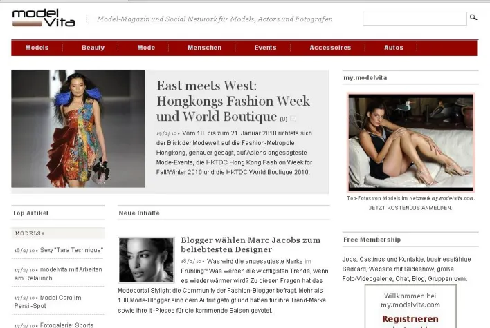 Bild: Relaunch für das Modelmagazin modelvita