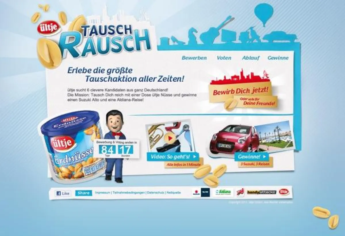 webguerillas starten große Tauschaktion für ültje