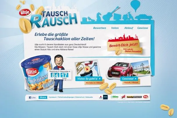 Bild: webguerillas starten große Tauschaktion für ültje