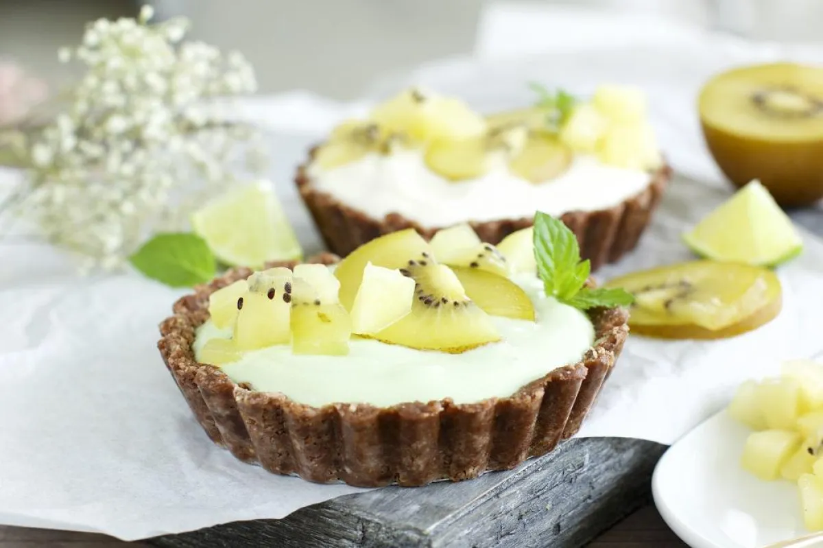 Kiwi-Schokoladen-Tartes