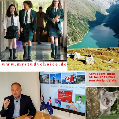 Zoom Dich rein ins Abenteuer Auslandsjahr 2022/23! Mit Schulen aus Kanada, Neuseeland & Australien Bild: Zoom Dich rein ins Abenteuer Auslandsjahr 2022/23! Mit Schulen aus Kanada, Neuseeland & Australien