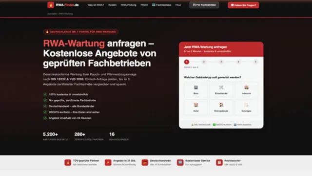 Bild: Neues Online-Portal vereinfacht die Suche nach RWA-Wartungsbetrieben in ganz Deutschland