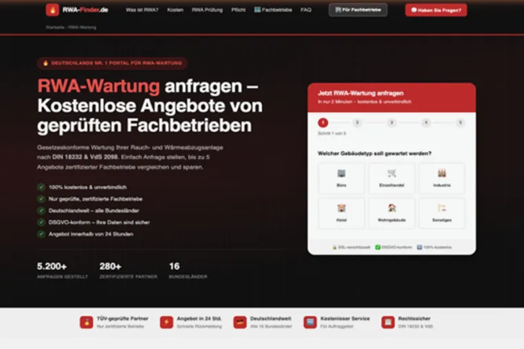 Bild: Neues Online-Portal vereinfacht die Suche nach RWA-Wartungsbetrieben in ganz Deutschland