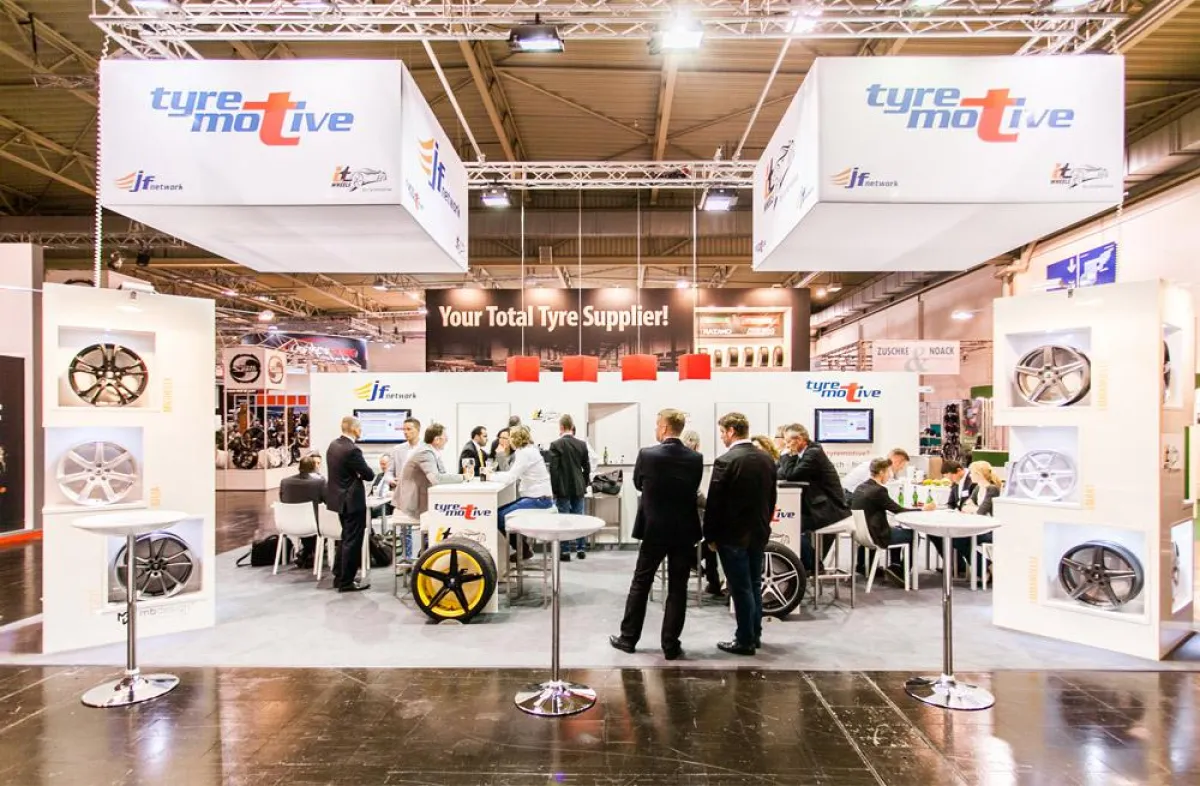 Messestand von tyremotive auf der REIFEN in Essen 2014