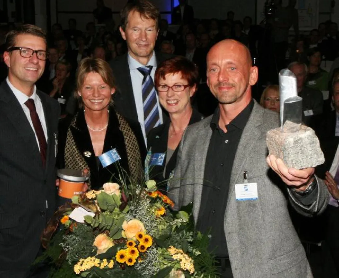 Ausgezeichnet Idee: v.l. Christopher Samsinger, Martina Martin, Frank Döring, Andrea Seegelke, Michael Scharnberg