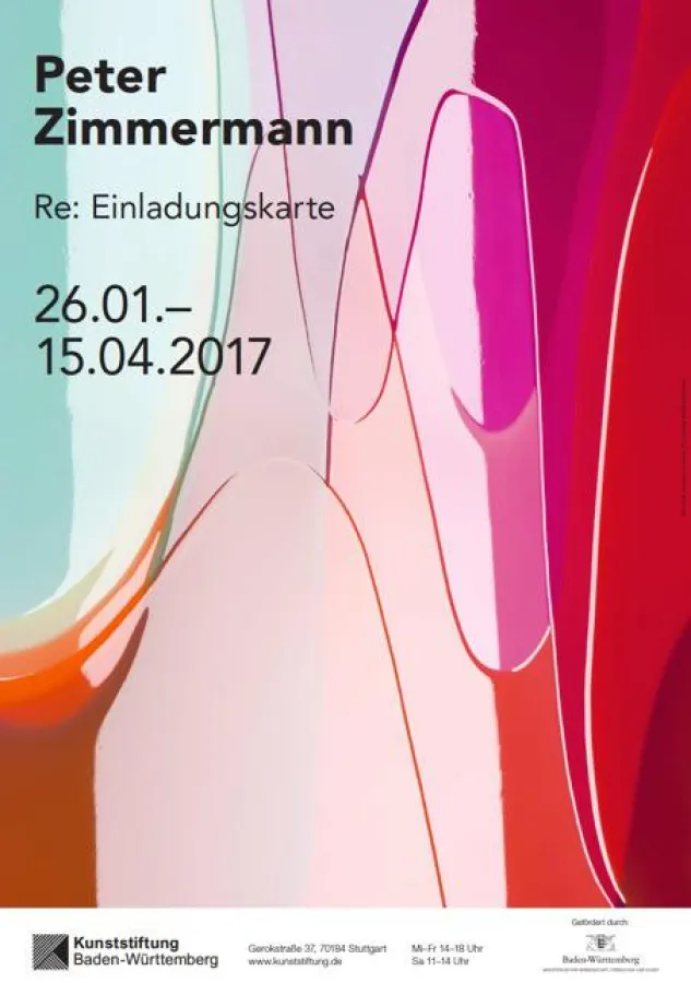 Plakat der Ausstellung »Re: Einladungskarte«