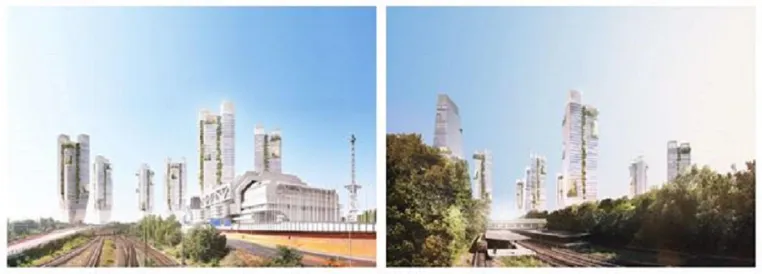 Bild: Hochhäuser für Westkreuz: Planspiel für brachliegende Flächen mit nachhaltigen Türmen
