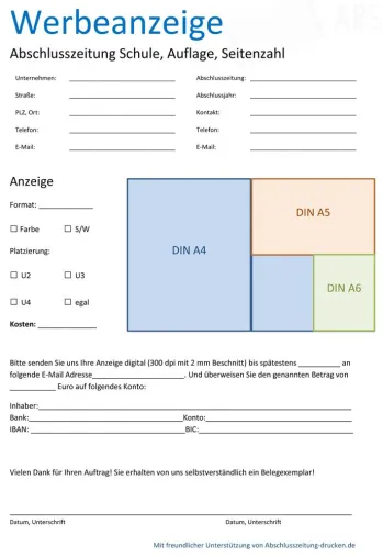 Wie wird eine Abschlusszeitung/ Abizeitung bezahlbar? Bild: Wie wird eine Abschlusszeitung/ Abizeitung bezahlbar?