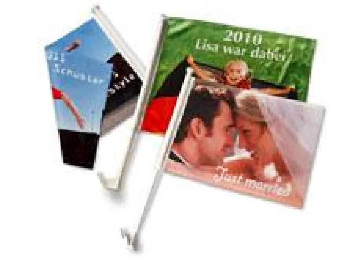 Autofahnen von printeria - individuell gestaltbar