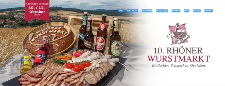 Rhöner Wurstmarkt findet virtuell statt Bild: Rhöner Wurstmarkt findet virtuell statt