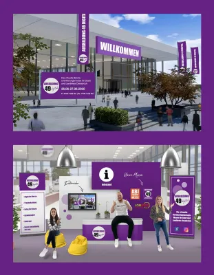 Bild: Erster Auftritt der virtuellen Berufsorientierungsmesse AUSBILDUNG 49 digital war ein voller Erfolg