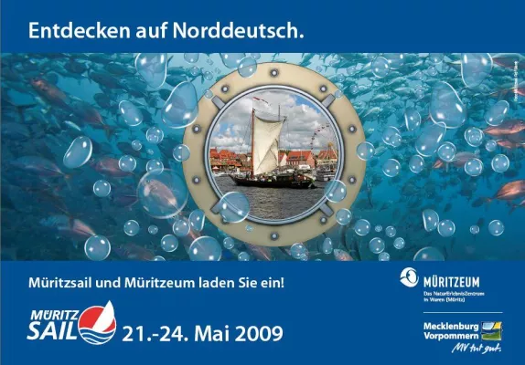 Bild: Müritzeum und Müritzsail werben gemeinsam für Mecklenburger Seenplatte