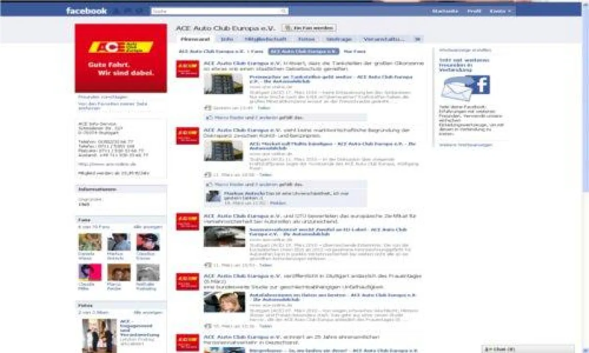 ACE facebook fanpage