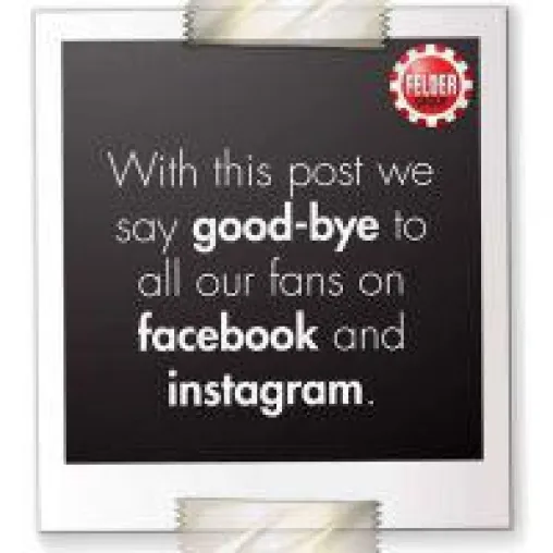 #deletefacebook beim Familienunternehmen FELDER GRUPPE Bild: #deletefacebook beim Familienunternehmen FELDER GRUPPE