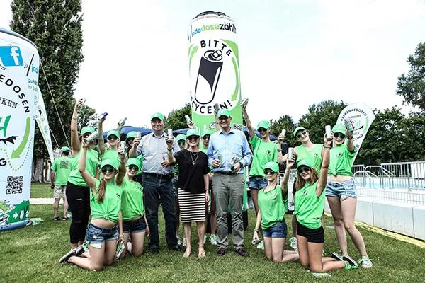 Bild: Summer Opening Party 'Bitte recyceln!' – 'jede Dose zählt' macht Stimmung für’s Dosen Recycling