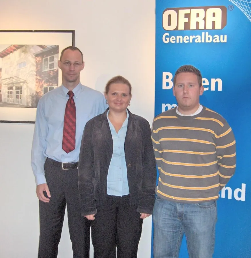 v.l.n.r.:  Dipl.-Ing. Henning Fruth, Dipl.-Ing. Honorata Olszanowski, Florian Zeike