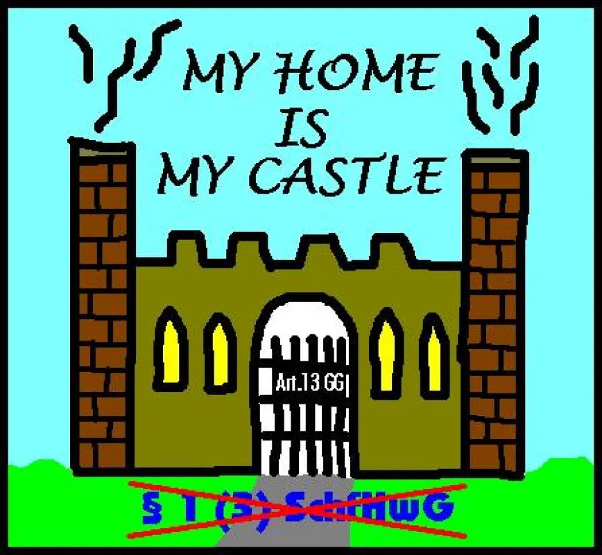 My home is my castle.
