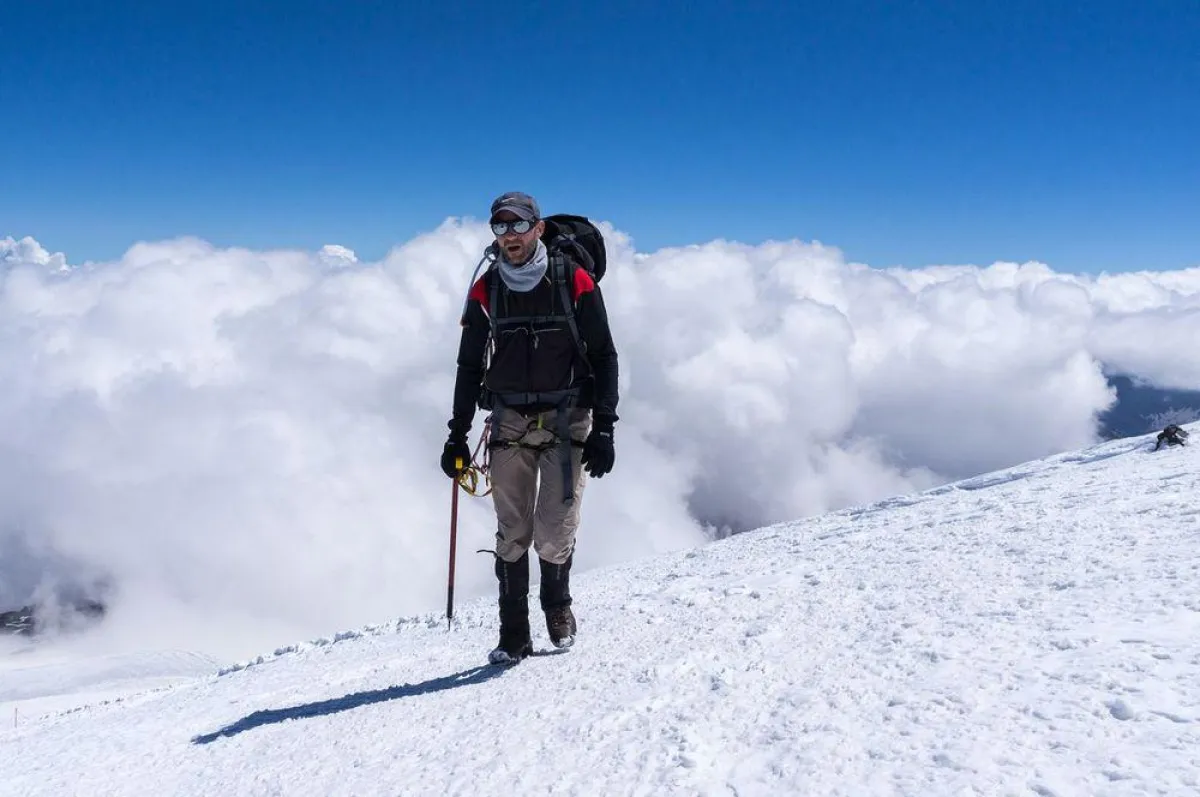 Nicolas Scheidtweiler auf dem Elbrus