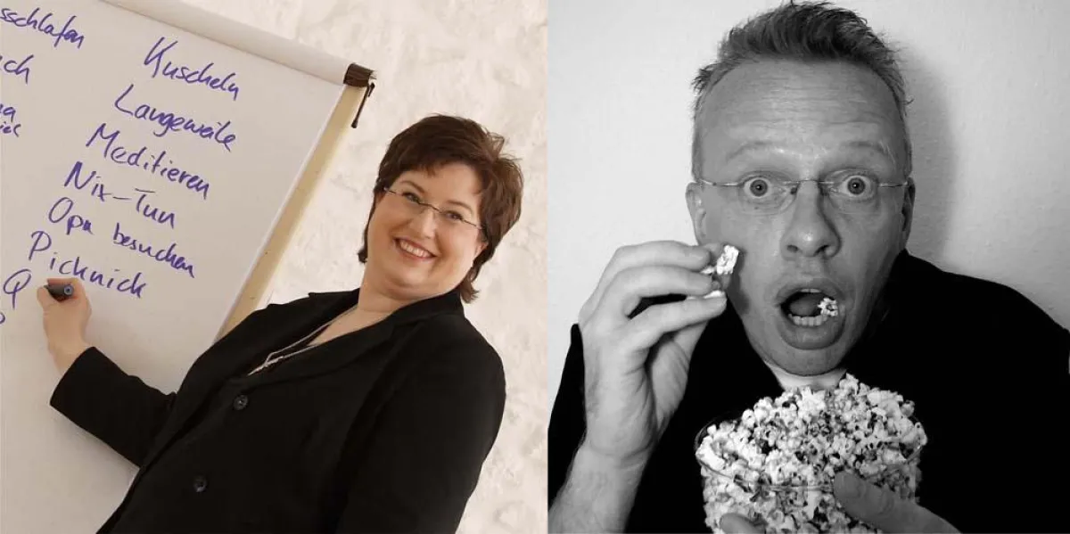 Die Referenten: Sandra Dirks & Michael Krieg