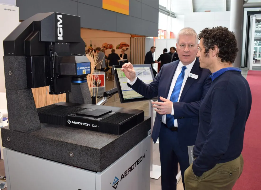 Live bei Aerotech: IGM-Positioniertisch zur Control 2019 in Hall 5, Stand 5.218