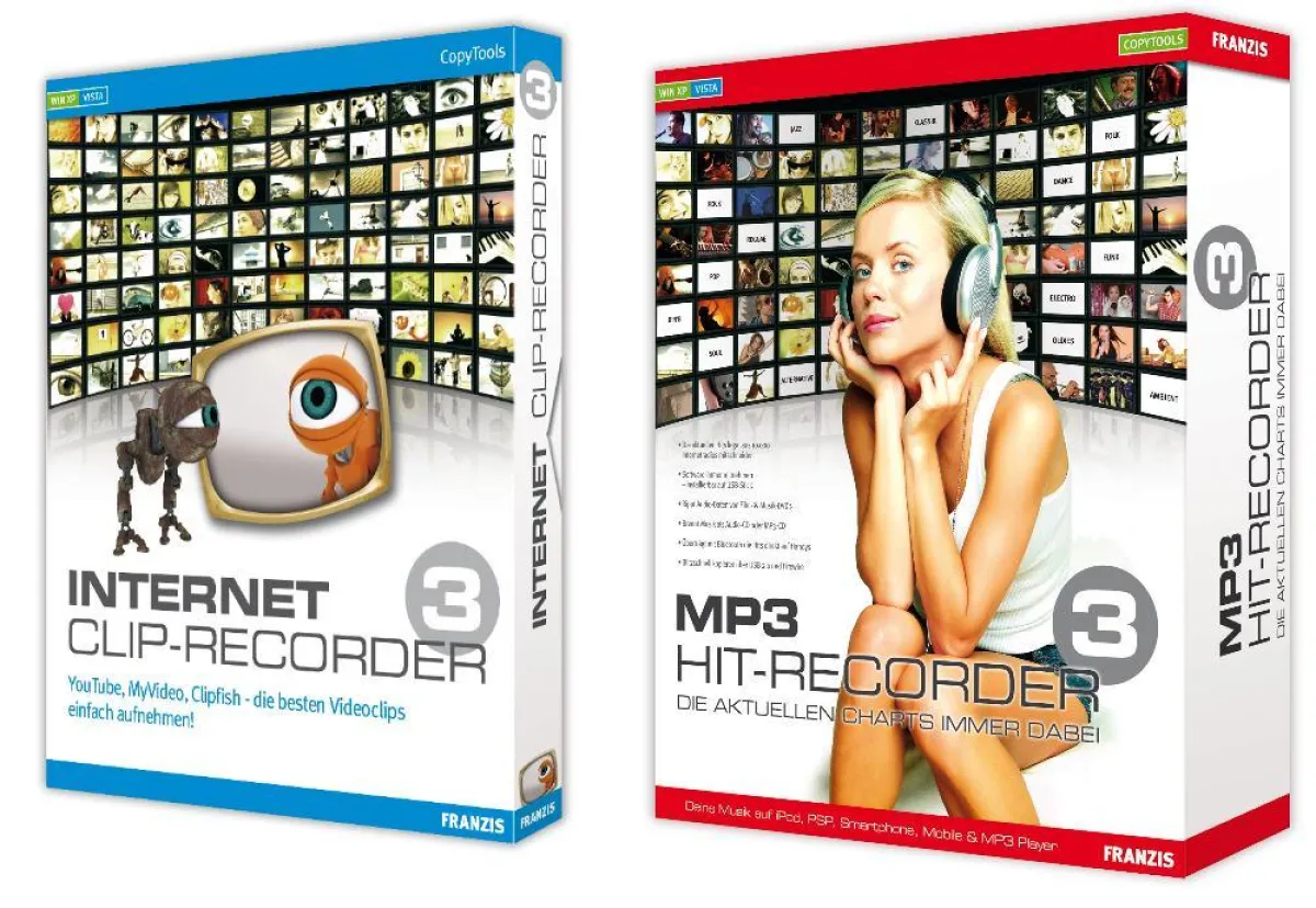 FRANZIS Internet Clip-Recorder; FRANZIS MP3 Hit-Recorder