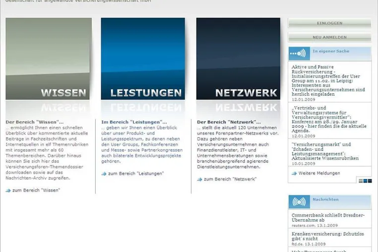 Versicherungsforen Leipzig präsentieren sich nach umfassendem Relaunch Bild: Versicherungsforen Leipzig präsentieren sich nach umfassendem Relaunch