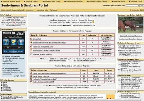 Relaunch vom SeniorenPortal Senioren-Page.de erfolgreich Bild: Relaunch vom SeniorenPortal Senioren-Page.de erfolgreich