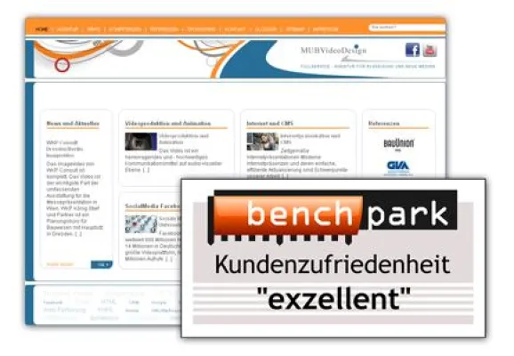 Bild: Mit Bestnote „exzellent“ beurteilen Kunden die sächsische Internetagentur MUBVideoDesign