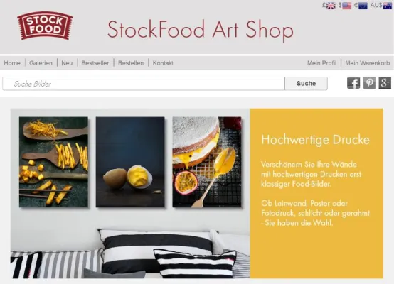Weihnachts-Shopping: Im neuen StockFood Art Shop Poster und individuelle Geschenke bequem online bestellen Bild: Weihnachts-Shopping: Im neuen StockFood Art Shop Poster und individuelle Geschenke bequem online bestellen