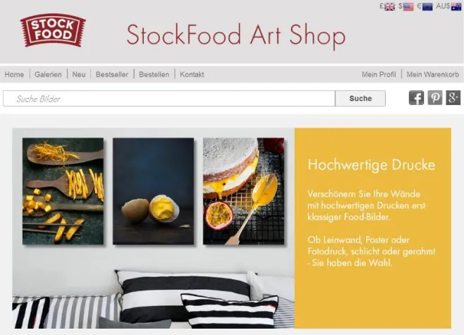 Weihnachts-Shopping: Im neuen StockFood Art Shop Poster und individuelle Geschenke bequem online bestellen Bild: Weihnachts-Shopping: Im neuen StockFood Art Shop Poster und individuelle Geschenke bequem online bestellen