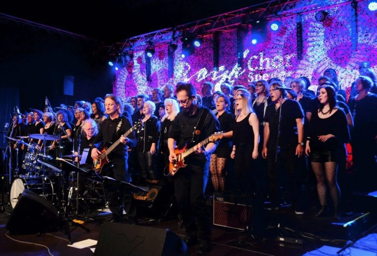Auch mit dabei: Der Rockchor Speyer. Foto: Lenz/Chorgemeinschaft Speyer
