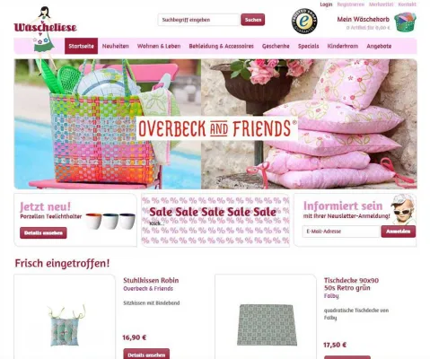 Erfolgreicher Relaunch des Onlineshops Wäscheliese Bild: Erfolgreicher Relaunch des Onlineshops Wäscheliese