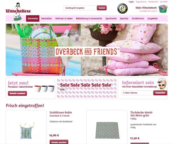 Bild: Erfolgreicher Relaunch des Onlineshops Wäscheliese