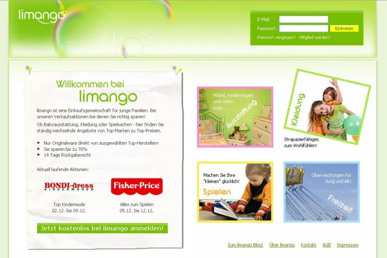 Bild: limango auf Erfolgskurs – Private Shopping Club für die junge Familie freut sich über rasanten Zuwachs