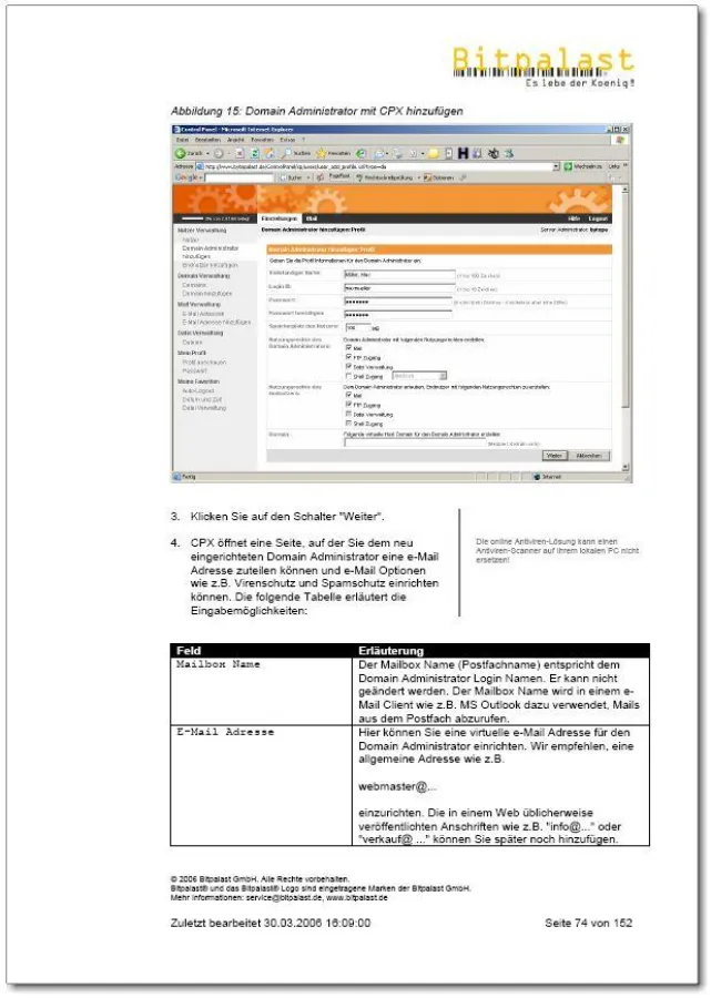 Kostenloses Linux Webserverhandbuch kann bei Bitpalast heruntergeladen werden