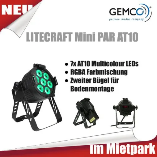 Bild: Neu im Mietangebot: Litecraft Mini PAR AT10