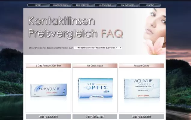 Bild: Kontaktlinsen Preisvergleich jetzt auch für Pflegemittel