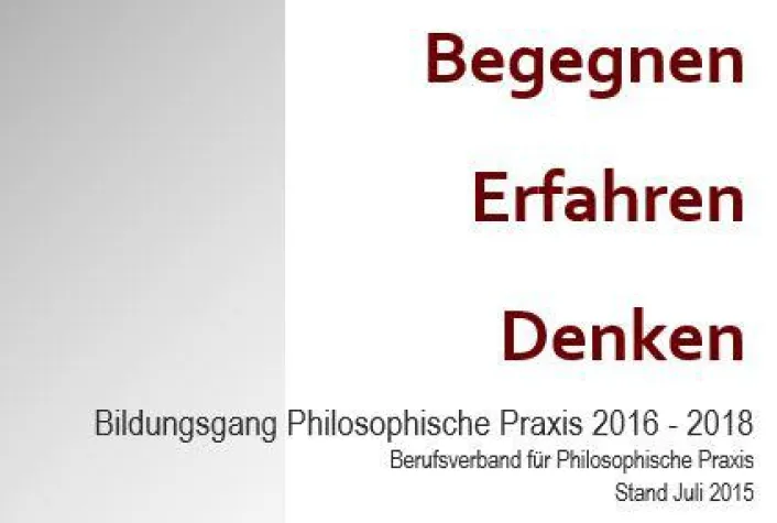 Bild: Dem Denken eine neue Richtung geben. Der Bildungsgang Philosophische Praxis geht in die nächste Runde
