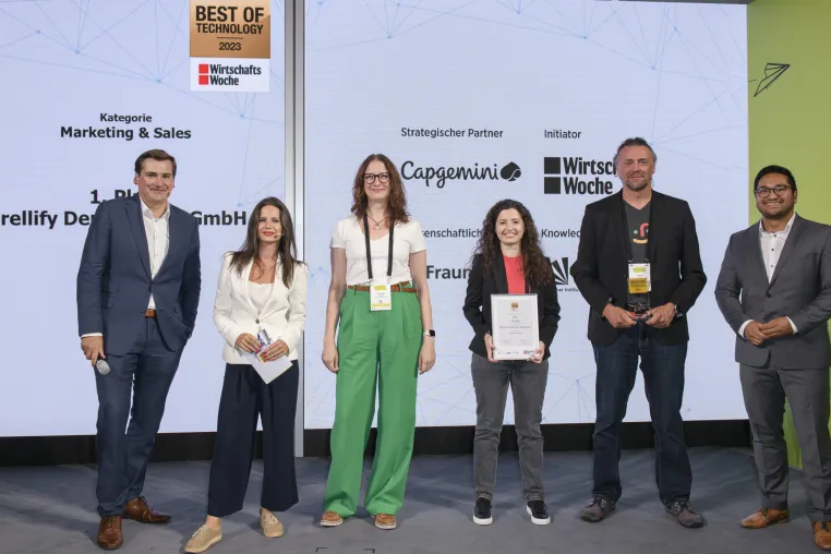 Bild: Rellify gewinnt den WiWo Best of Technology Award 2023 in der Kategorie Marketing und Sales